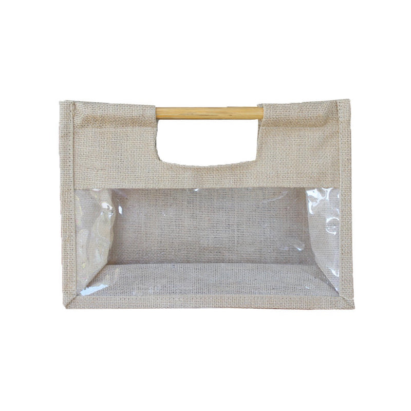 Jute Gift Bag - 3 Jar Natural