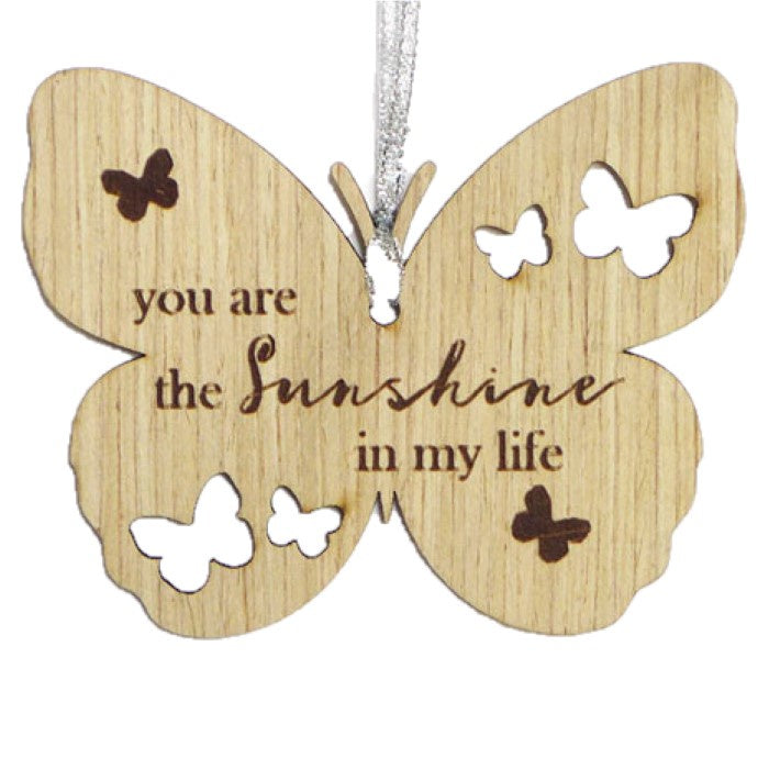 Butterfly Kisses - Hanging Ornament - Sunshine