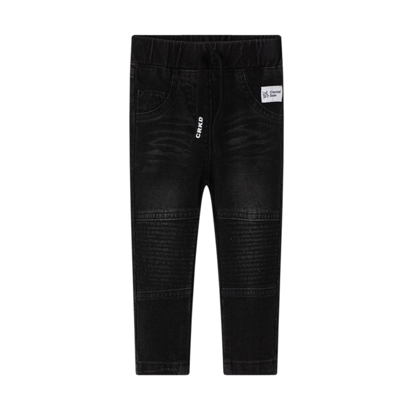Cracked Soda - Kyla Soft Pull-up Jeans - Black