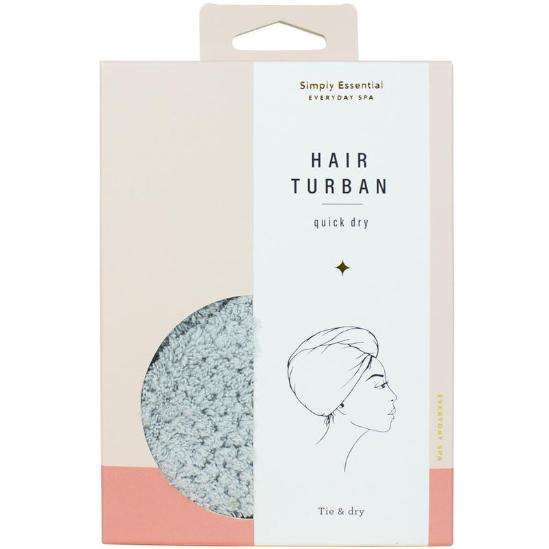 Quick Dry Hair Turban Grey