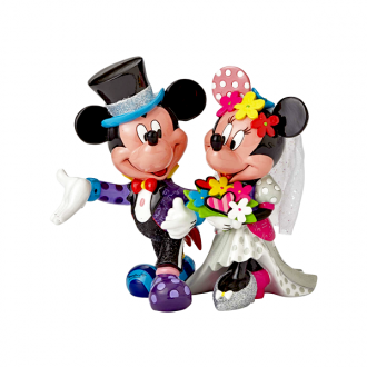 Mickey and Minnie Wedding Figurine by Britto