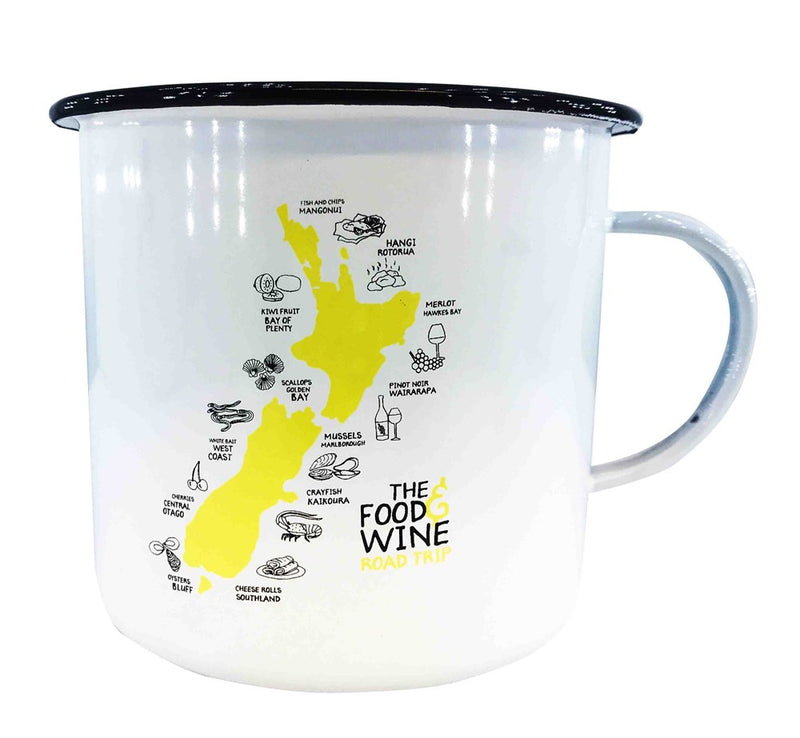 Food & Wine Enamel Mug Small