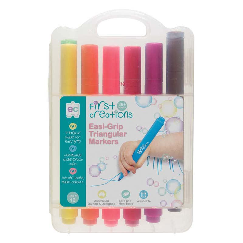 First Creations Easi-Grip Triangular Markers Pack