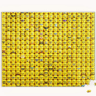 LEGO Minifigure Faces 1000 Piece Jigsaw Puzzle
