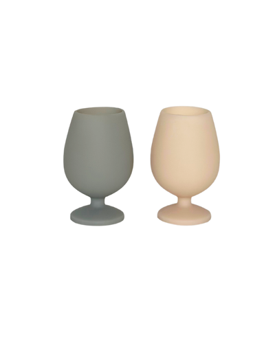 Porter Green - Dove + Stone - Silicone Unbreakable Wine Glasses Set