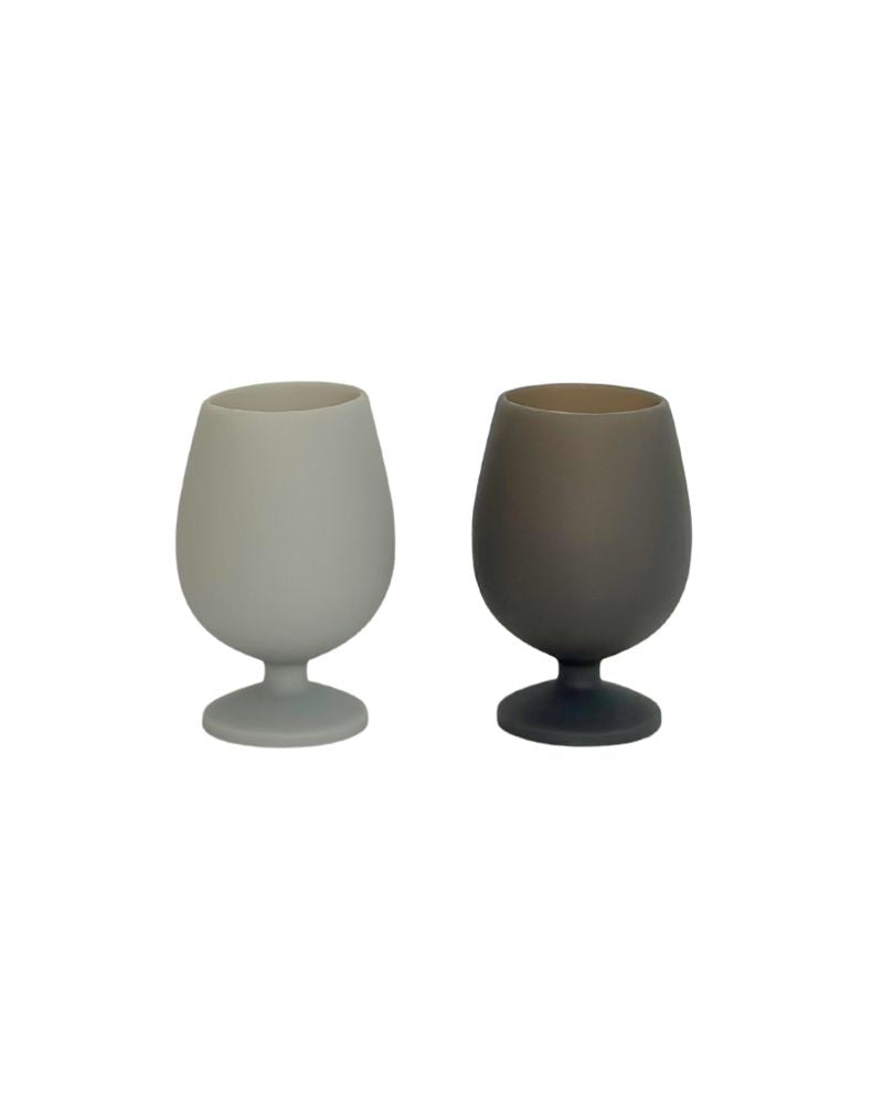 Porter Green - Smoke + Stone - Silicone Unbreakable Wine Glasses Set