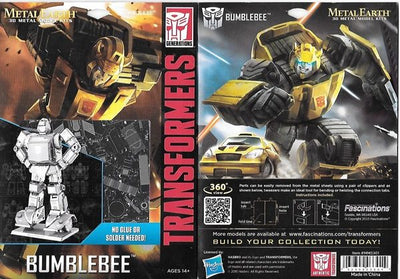 Metal Earth 3D Model Kit - Transformers Bumblebee