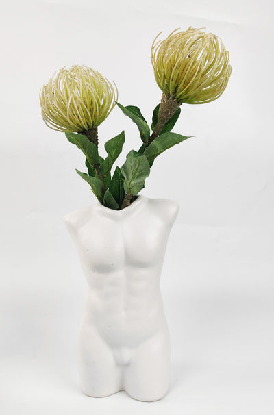 Emerson Man Vase White 24cm