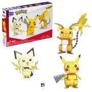 Mega Construx Pokemon - Build & Show Pikachu Evolution Trio